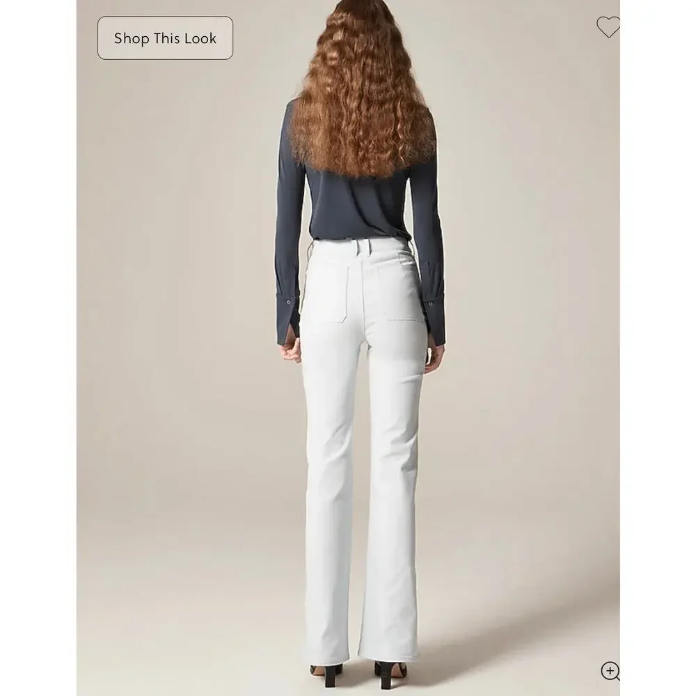 J. Crew Vintage flare pant in washed twill Quiet Sky NWT size 27P